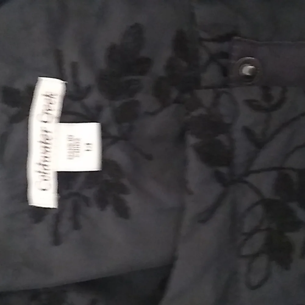 Cold water Creek Red Brocade Snap Up Jacket - Picture 2 of 8